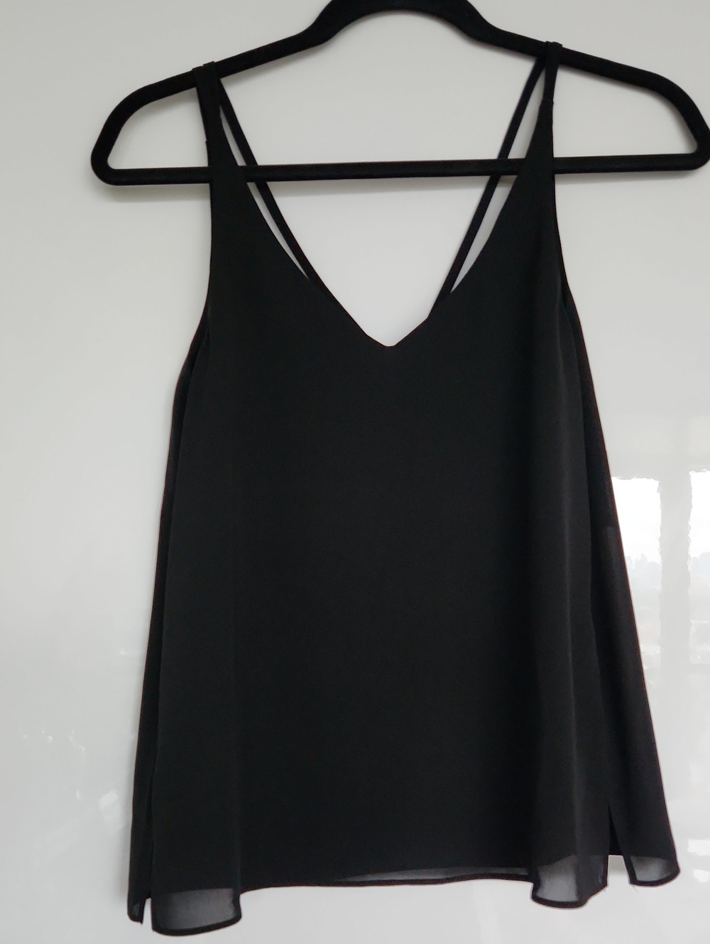 Topshop Black Double-Strap V-Neck Cami